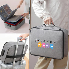 Briefcase Documents Organizer File Lockbox Waterproof Handbags
