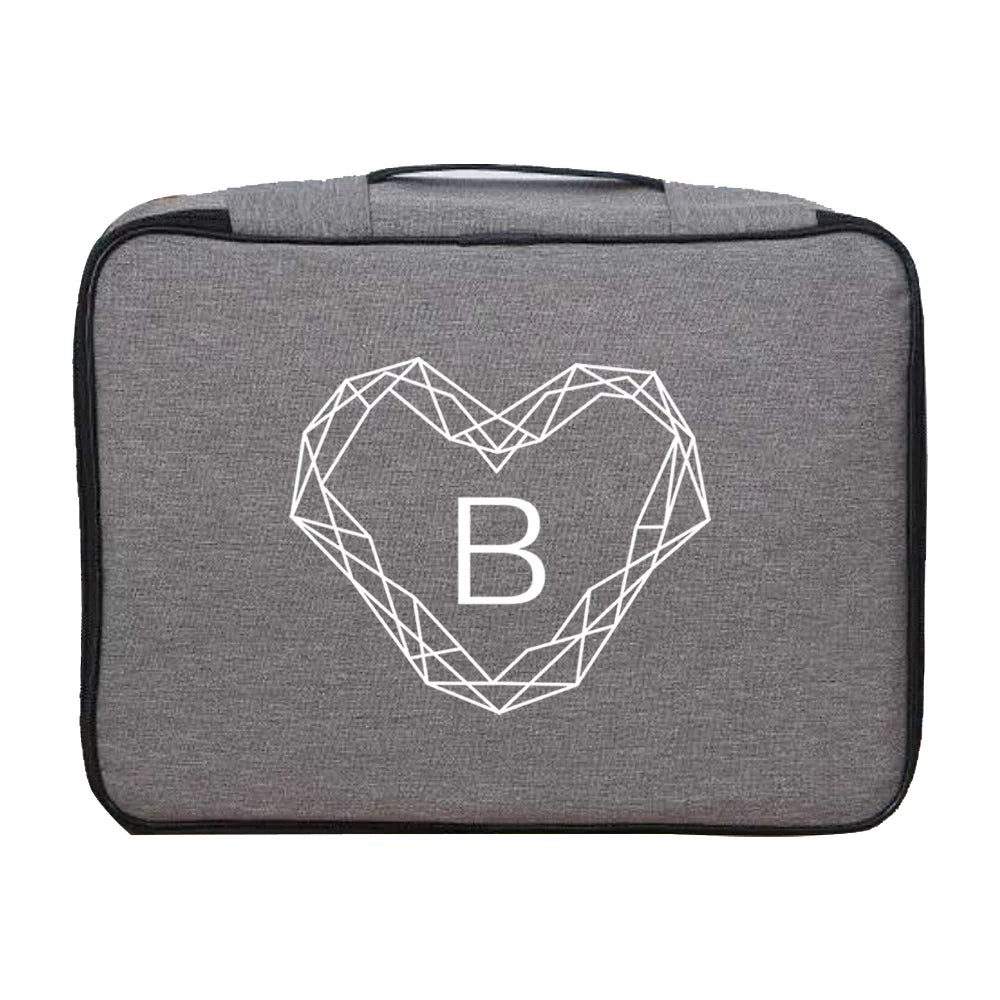 Diamond Print Waterproof Documents Organizer Case