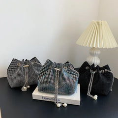 Bright Diamond Handbag Bucket Bag for Women