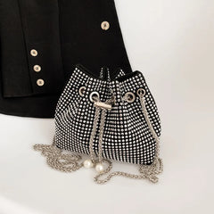 Bright Diamond Handbag Bucket Bag for Women