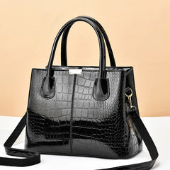 Stone Grain Leather Handbag Large-capacity Single Shoulder Bag