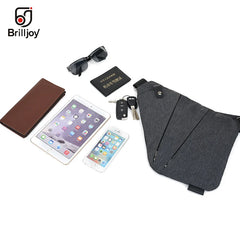 Waterproof Nylon Chest Bag for Men Crossbody Messenger Bag