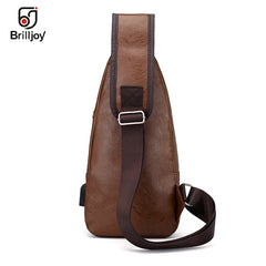Men's Crossbody Messenger Chest Bag Pack Casual Shoulder Strap Travel Bag
