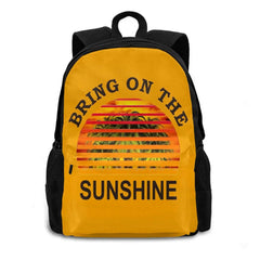 Summer With Palm Trees Backpack - Sun Waves Beach - Gift For Her