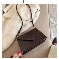 British Small Square Bag Women High-quality PU Leather Chain Shoulder bags