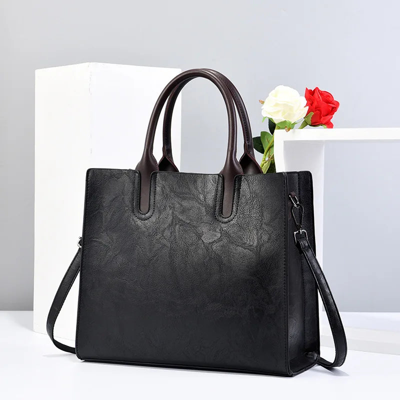 British Retro Large Capacity Shoulder Bag for Women