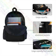 Brown Trout Fishing Backpack School Style Sports Bag