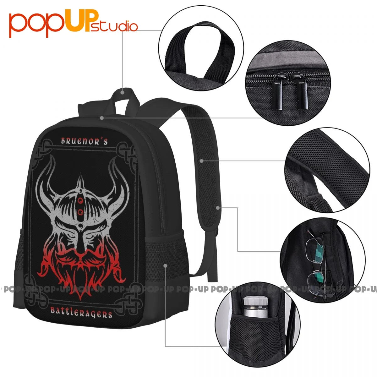 Bruenor's Battleragers Backpack Large Capacity School Training Sports Bag