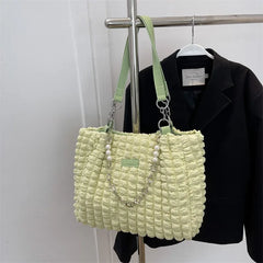 Bubble Flower Shoulder Bag Girls Student Vest Shopping Bags