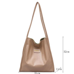 Soft Leather Shoulder Bag Large Capacity Crossbody Bag for Women