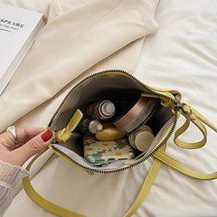 Bucket Shoulder Bags for Women High Leather Crossbody Bag Classic Handbags