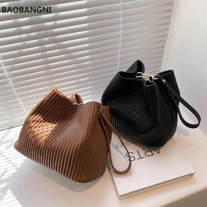 Winter PU Leather Women's Handbag Small Shoulder Bag