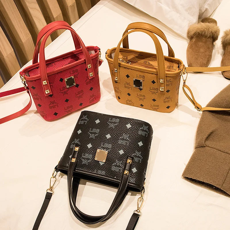 Ladies Crossbody Bag Mini Small Shoulder Bag High PU Handbag Messenger Bag