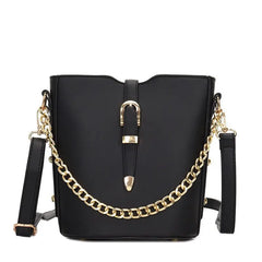 Large Capacity Bucket-Shaped Ladies Shoulder Bag with Compartment