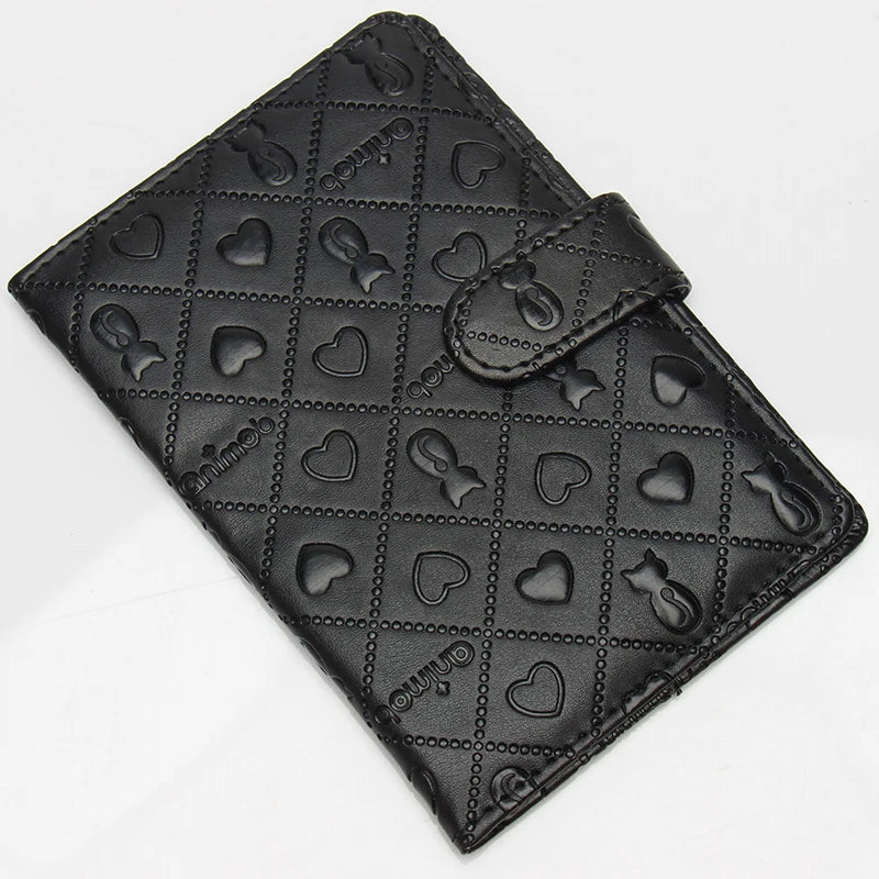 Persian Cat Passport Holder Embossed Leather Candy Ticket Holder