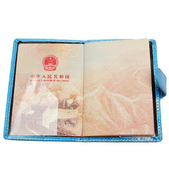 Star Glitter Passport Holder Button Leather Ticket Holder