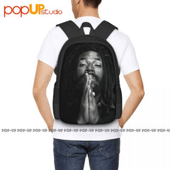 Buju Banton DJ Reggae Tour Backpack Large Capacity School Beach Bag