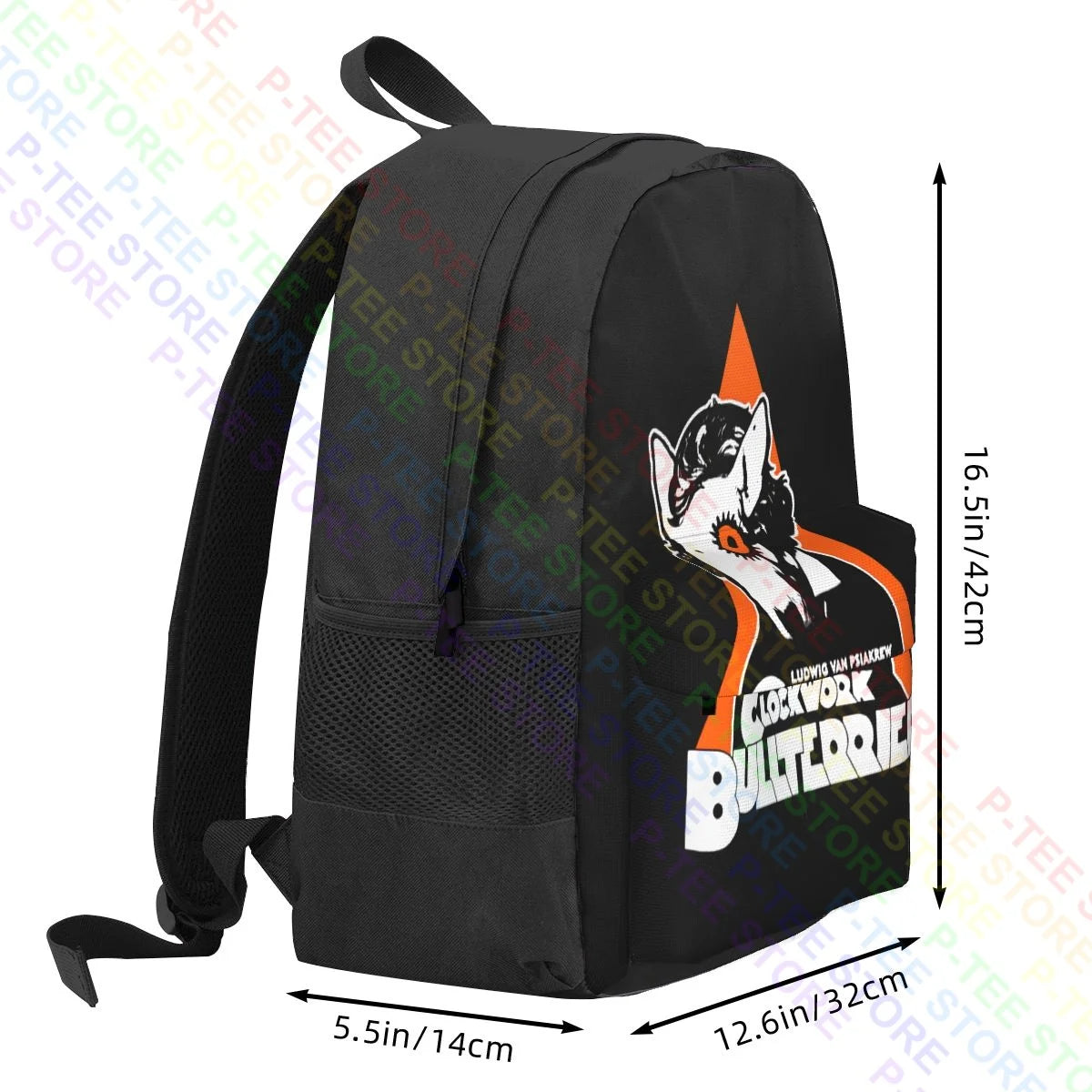 Clockwork Bull Terrier Large Capacity Backpack