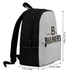 Bulmers Cider Travel Laptop School Backpack Bag Yellow Cap Glass Alcohol