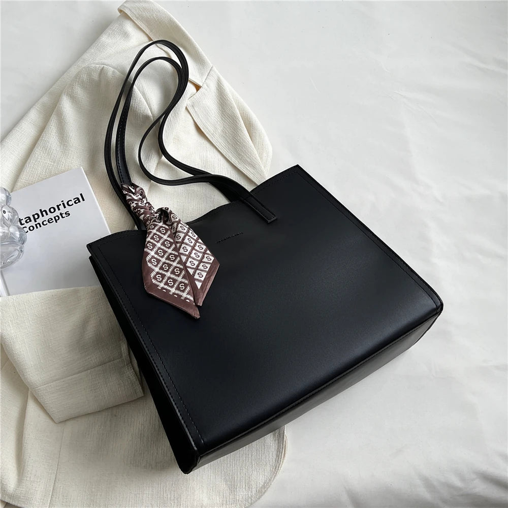 Vintage Large Shoulder Side Bags For Women A4 Office Work Tote Bag