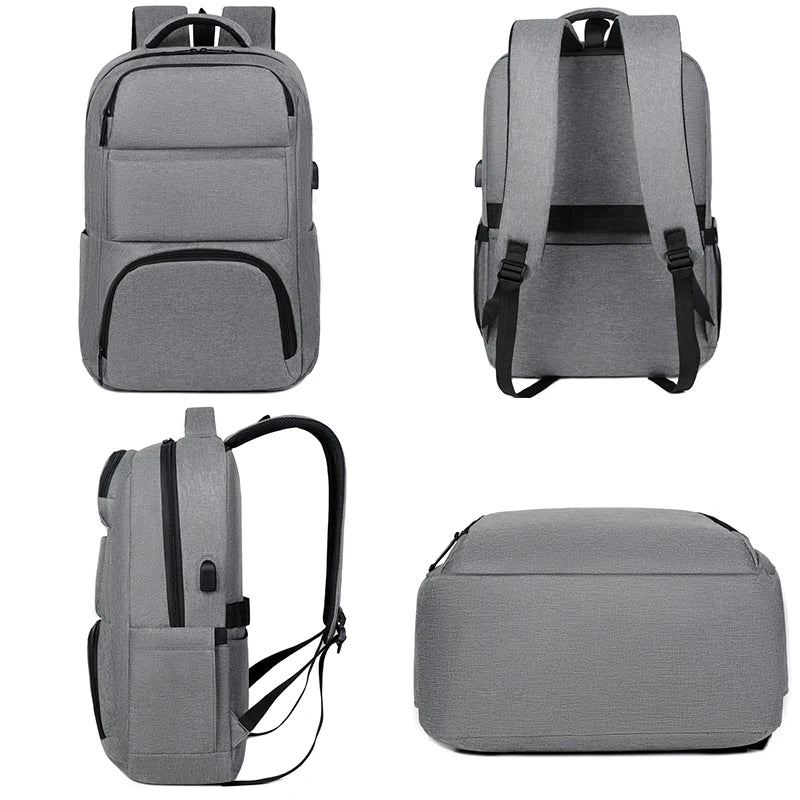 Men's Business Backpack 17'' Laptop Waterproof Travel Bag