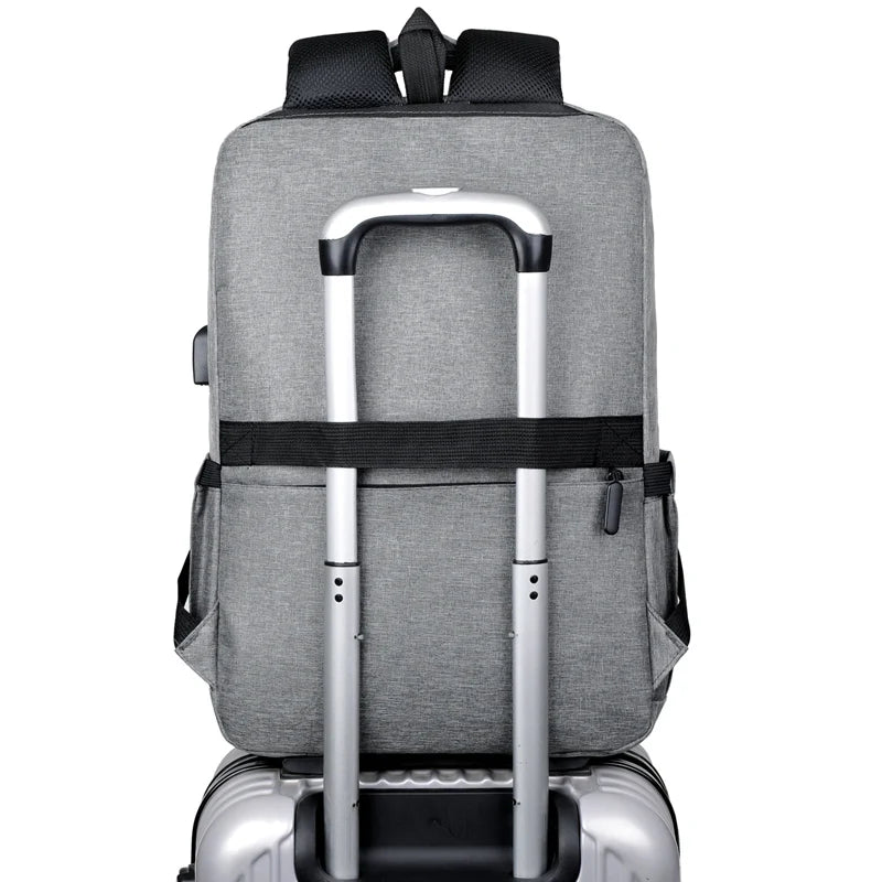 Men's Business Backpack 17'' Laptop Waterproof Travel Bag