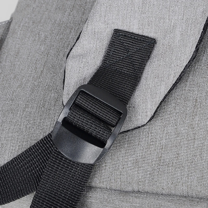 Men's Business Backpack USB Charging Rucksack Waterproof Oxford Cloth 15.6 Inch