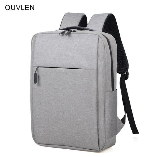 Men's Business Backpack USB Charging Rucksack Waterproof Oxford Cloth 15.6 Inch