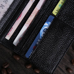 Men's Long Cow Leather Wallet Multi-card Business Bag