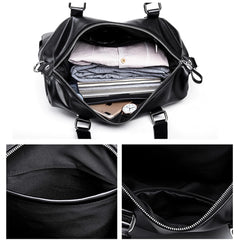 Business Men Travel Handbags High PU Leather Laptop Briefcase