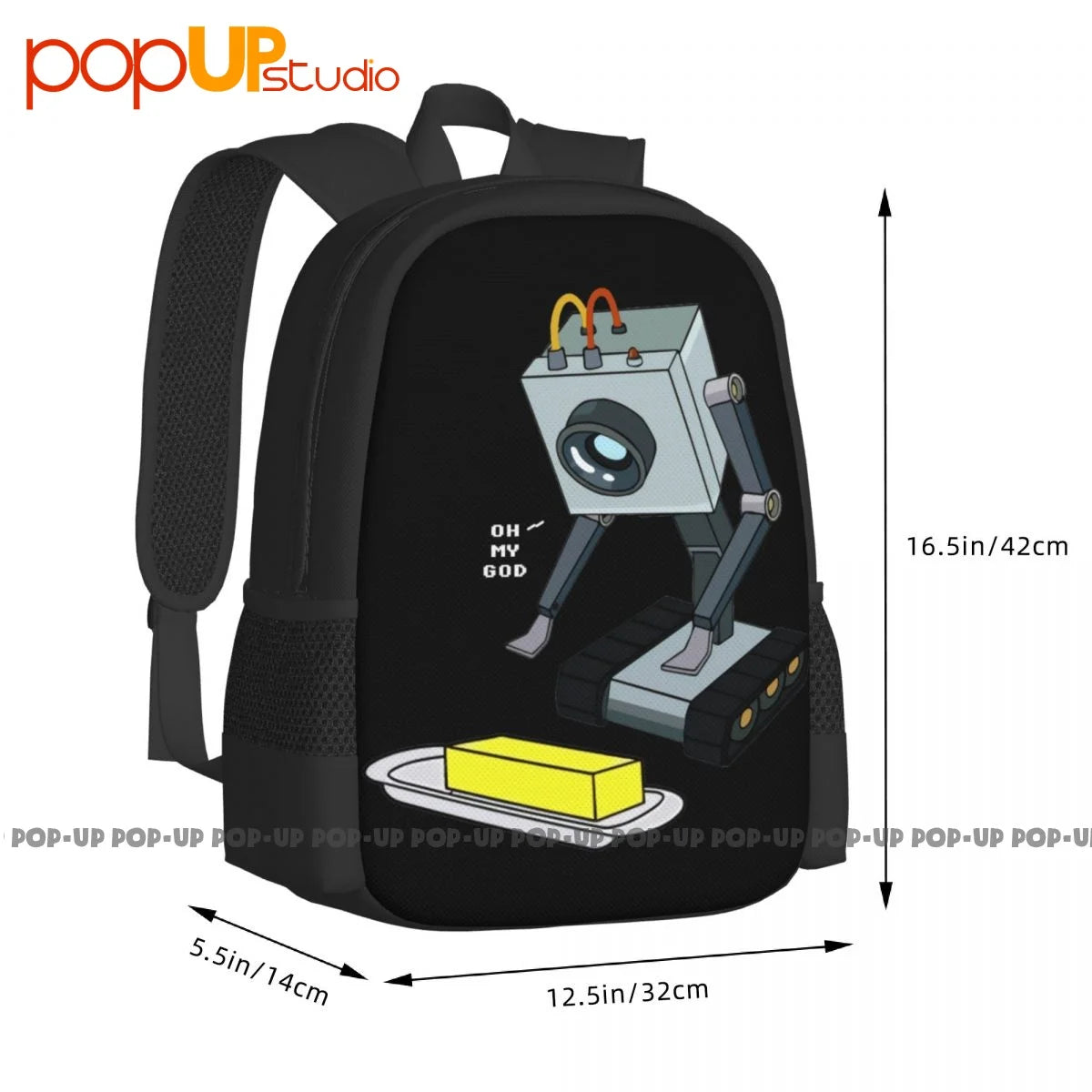 Butter Robot Cotton Game You Pass Butter Backpack Large Capacity School Softback