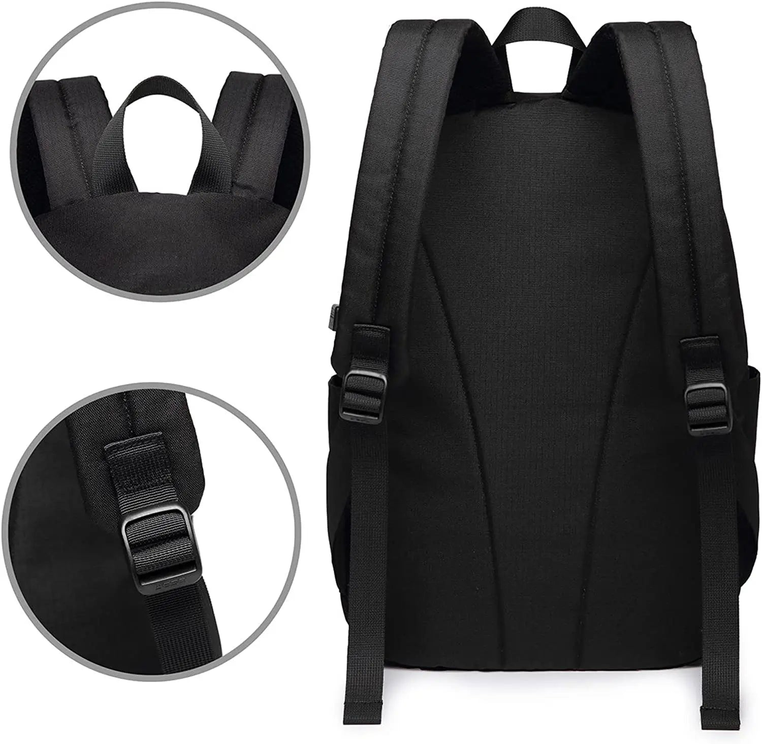 Butterflies Backpack Travel Laptop Bag USB Charging Port School Outdoor Sports