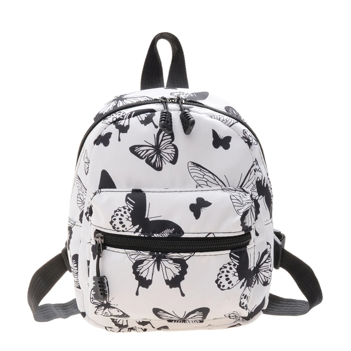 Butterflies Mini Backpack Women Girls Animal Print Double Zipper