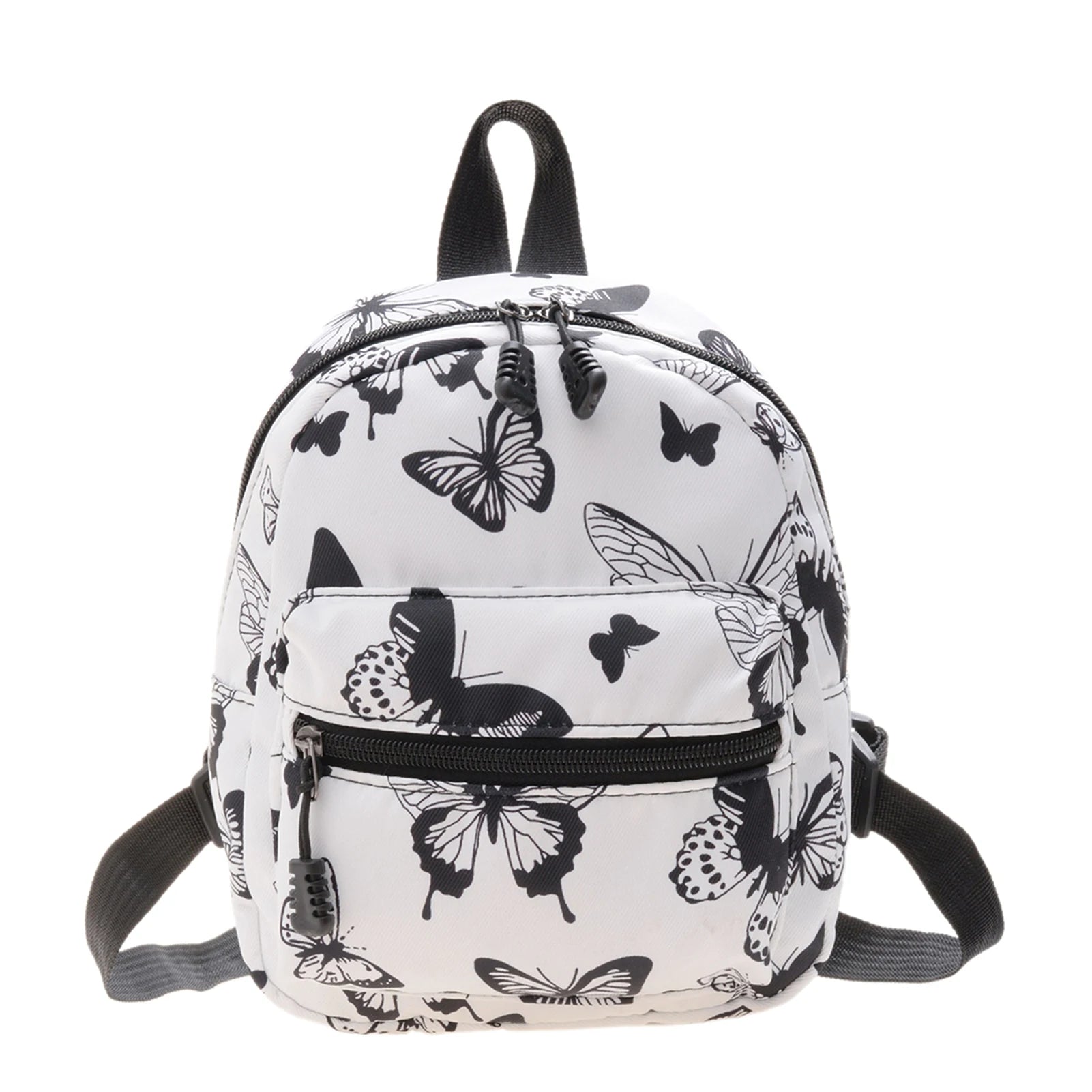 Butterflies Mini Backpack Women Girls Animal Print Double Zipper