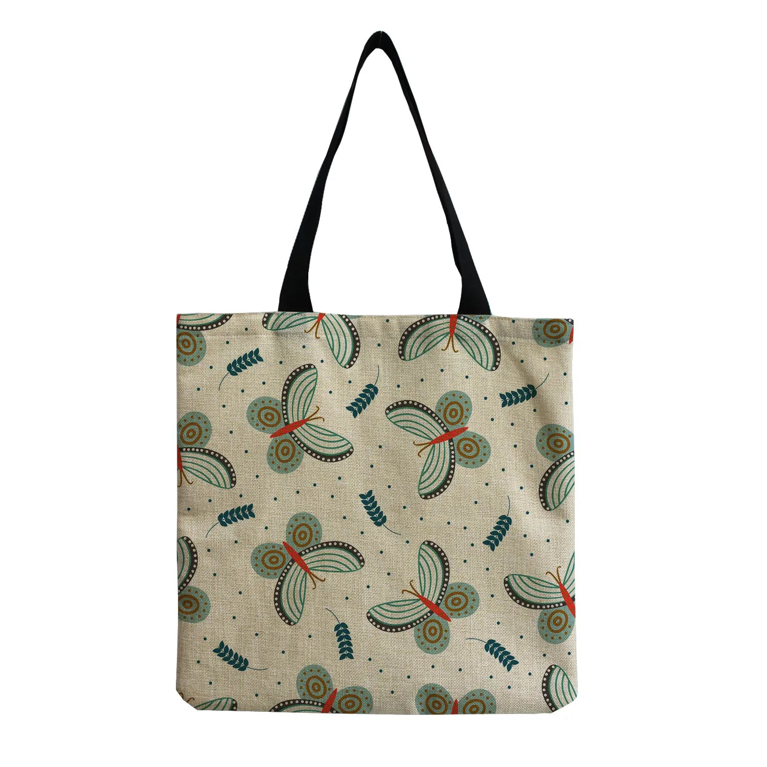 Butterfly Printed Shoulder Bag for Women - Animal Pattern Hand Bags