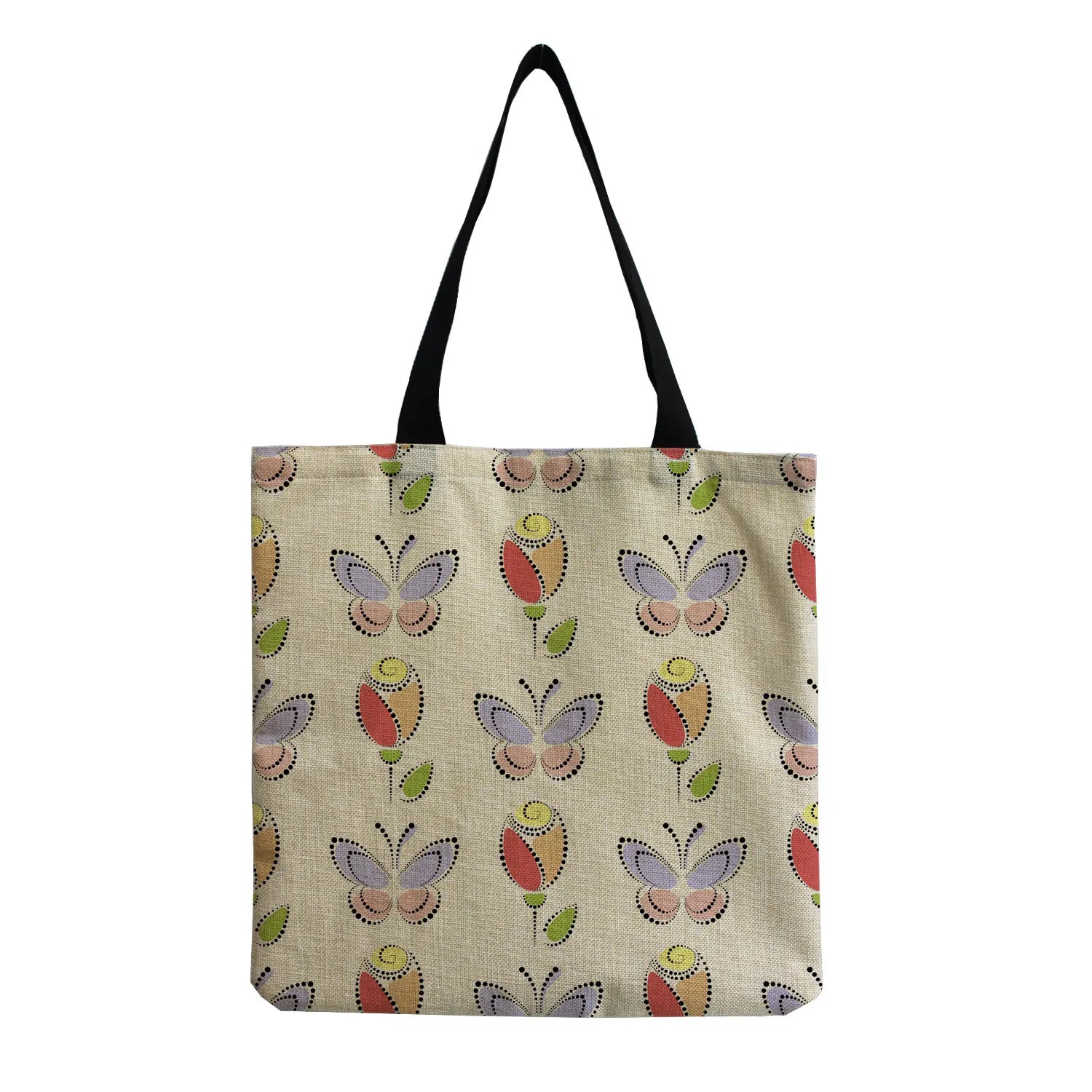 Butterfly Printed Shoulder Bag for Women - Animal Pattern Hand Bags