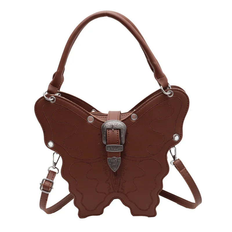 Butterfly Shape Crossbody Bag Girls Funny Handbag For Women Tote Messenger Bag P