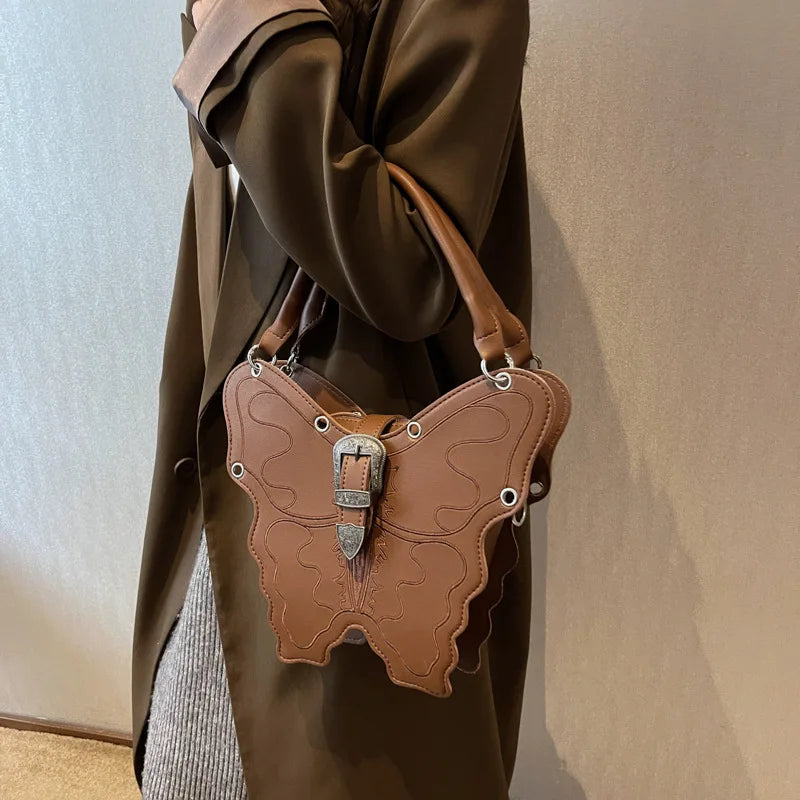 Butterfly Shape Crossbody Bag Girls Funny Handbag For Women Tote Messenger Bag P