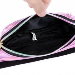 Holographic PVC Women Waist Bag Pack Purse Travel Fanny Pack