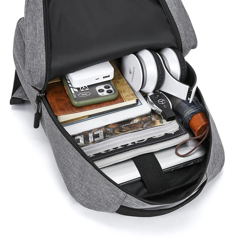 Buylor Business Men's Backpack Multi-function USB Charging Laptop Bag