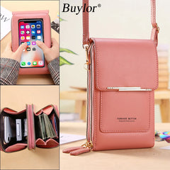 Buylor Women's Soft Leather Handbag & Wallets Crossbody Shoulder Bag