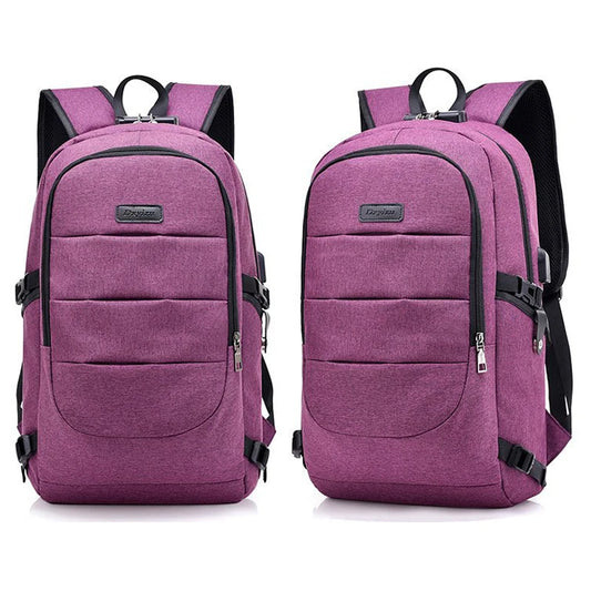 Buylor Men Backpack Waterproof Travel Bag USB Charging Backpack