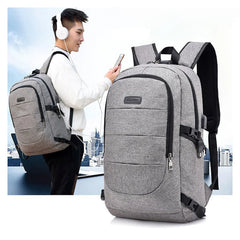 Buylor Men Backpack Waterproof Travel Bag USB Charging Backpack