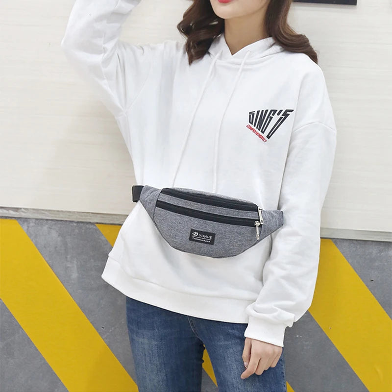Buylor Waterproof Waist Bag Men Women Fanny Pack Large Crossbody Bag