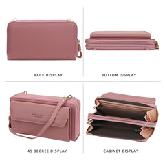Buylor Flap Women's Bag Crossbody PU Leather Wallet Clutch Purse
