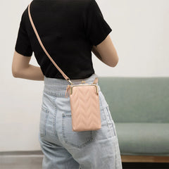 Buylor Hasp Cell Phone Purse Crossbody Leather Shoulder Bags for Women