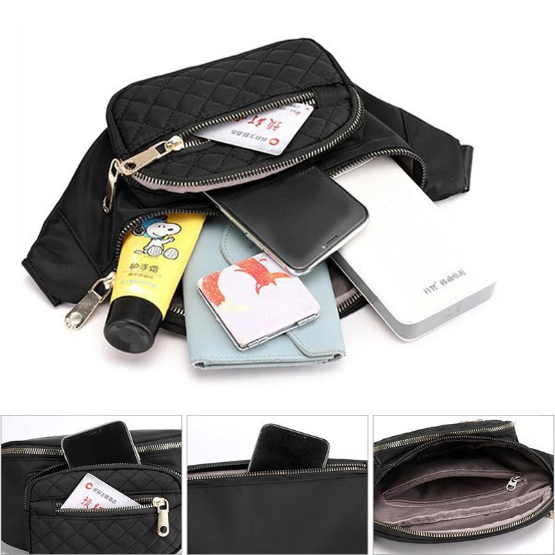 Buylor Women's Waist Bag Waterproof Belt Bags Crossbody Chest Bag