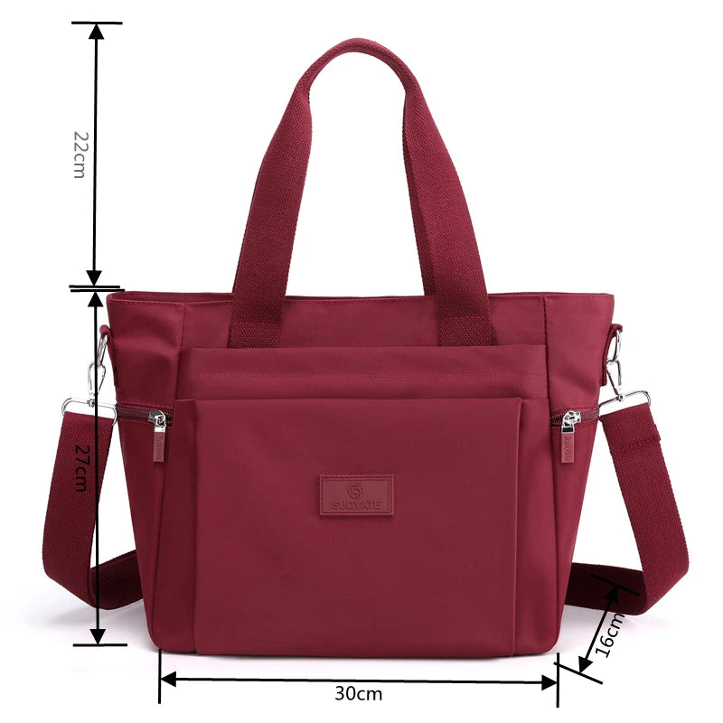 Nylon Women's Bag Large Capacity Handbag Female Messenger Shoulder Bag
