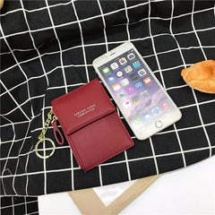 Buylor Soft Leather Women's Bag Wallets Touch Screen Cell Phone Purse