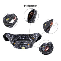 Buylor Waist Pack Casual Belt Bag Functional Polyester Fanny Pack
